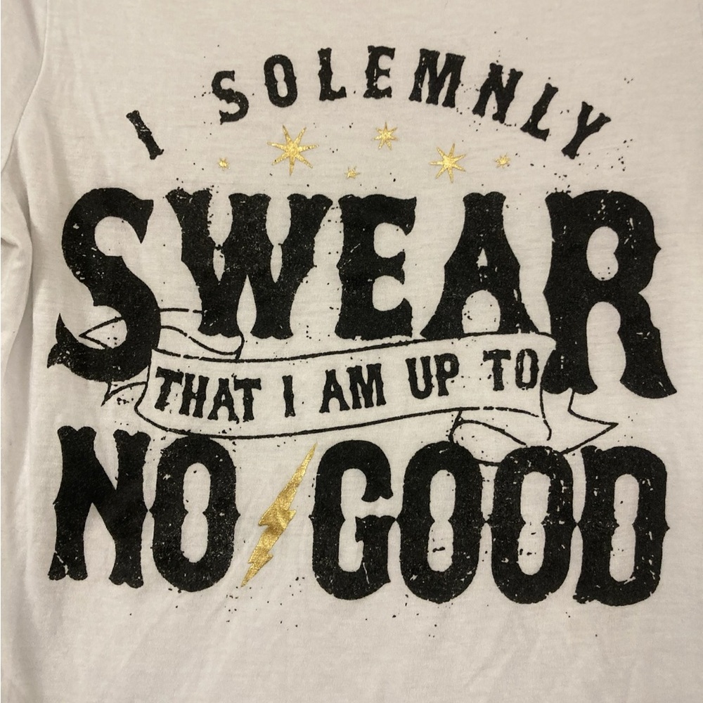 Harry Potter I Solemnly Swear That I Am Up To No Good T-Shirt Size Large Women’s - Picture 2 of 8